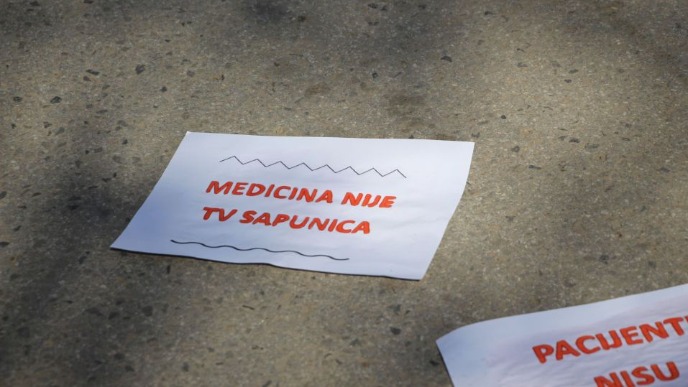 Protest zbog privođenja iz KCV